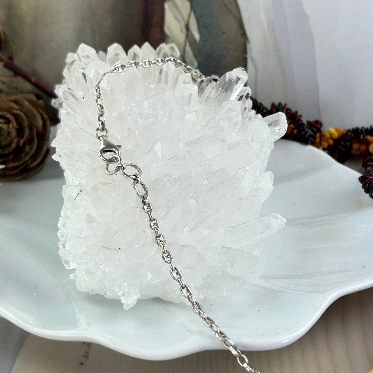 Women's Baltic Amber Sterling Silver Necklace