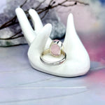 Morganite Oval Cut Ring
