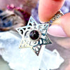 Star Garnet Crystal Pendant