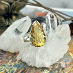 Citrine Sterling Silver Cocktail Ring