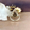 Brown And White Stone Ring