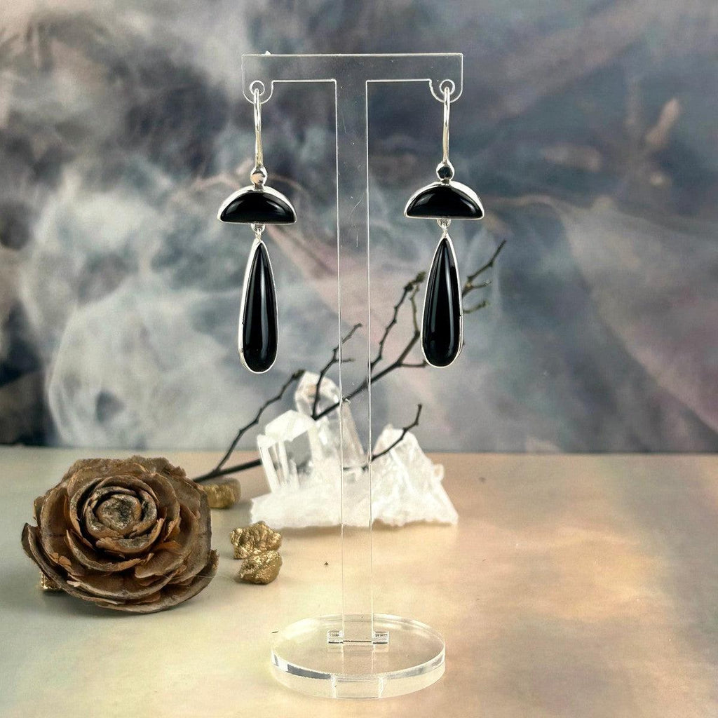 Onyx Double Drop Earrings