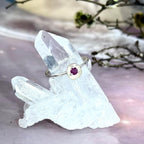 Foral Ruby Gemstone Ring