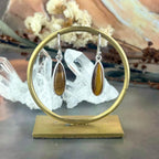 Simple Design Tiger's Eye Earrings