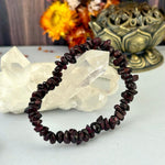 Burgundy Crystal Bead Bracelet