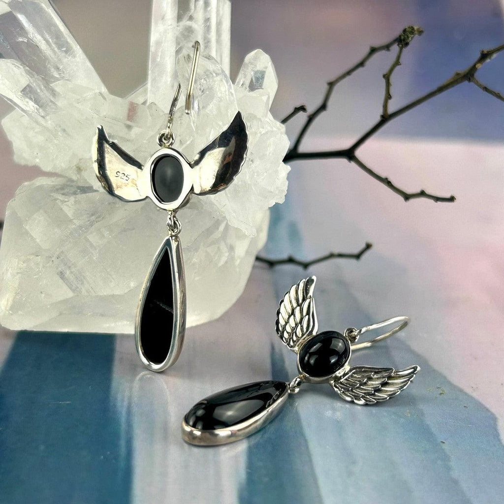Black Onyx Double Drop Earrings