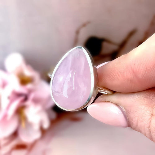 Morganite Teardrop Ring