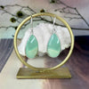 Chrysoprase Teardrop Drop Earrings