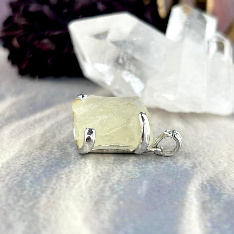 Libyan Desert Glass Freeform Pendants