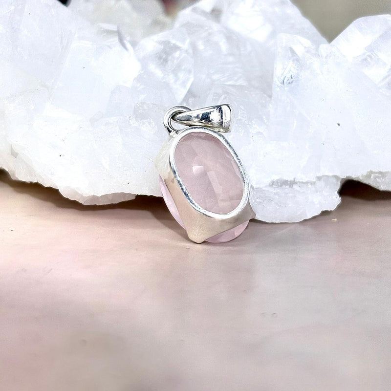 925 Silver Rose Quartz