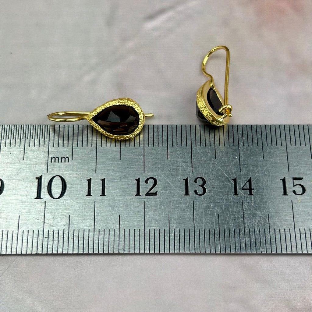 Grounding Crystal Gold Earrings