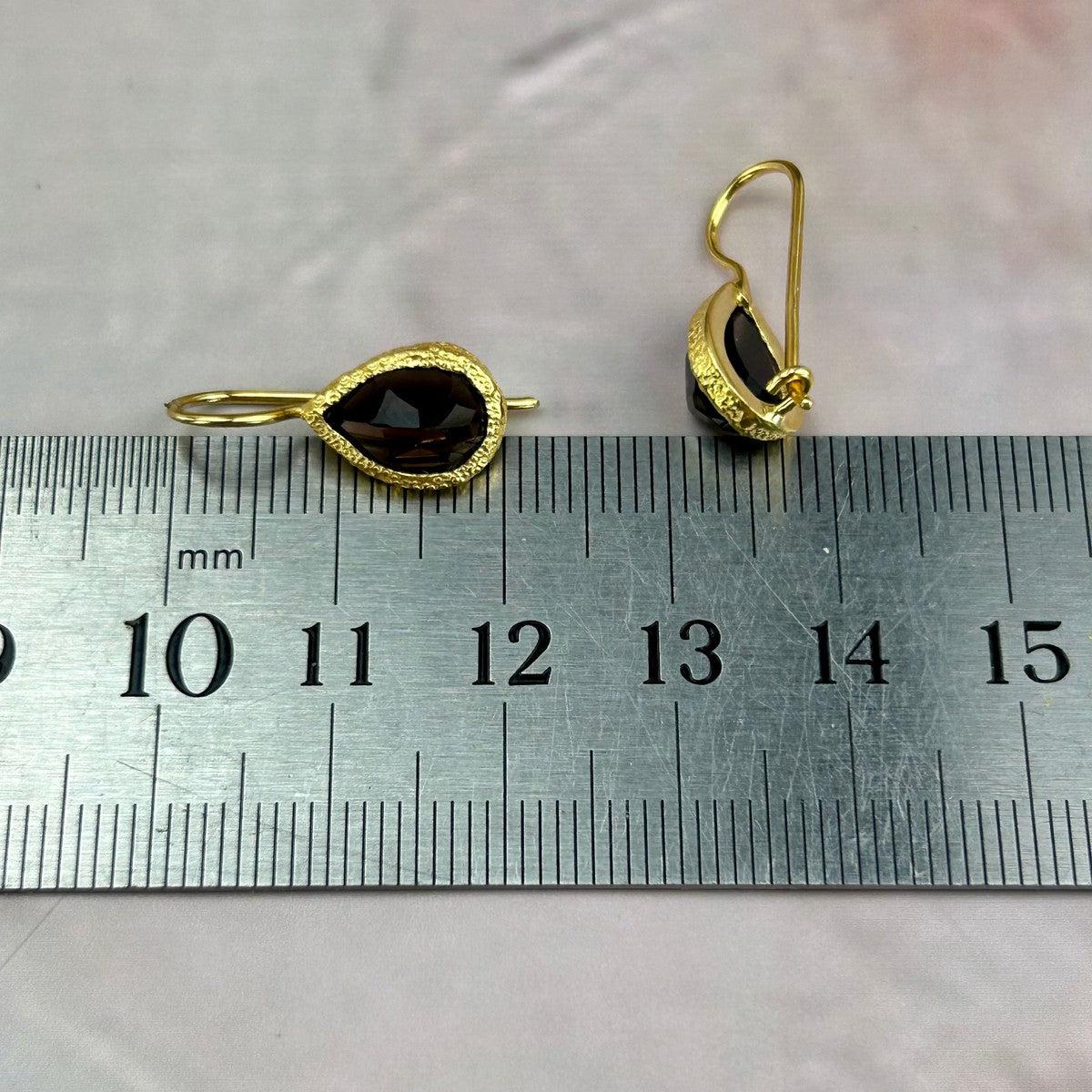 Grounding Crystal Gold Earrings