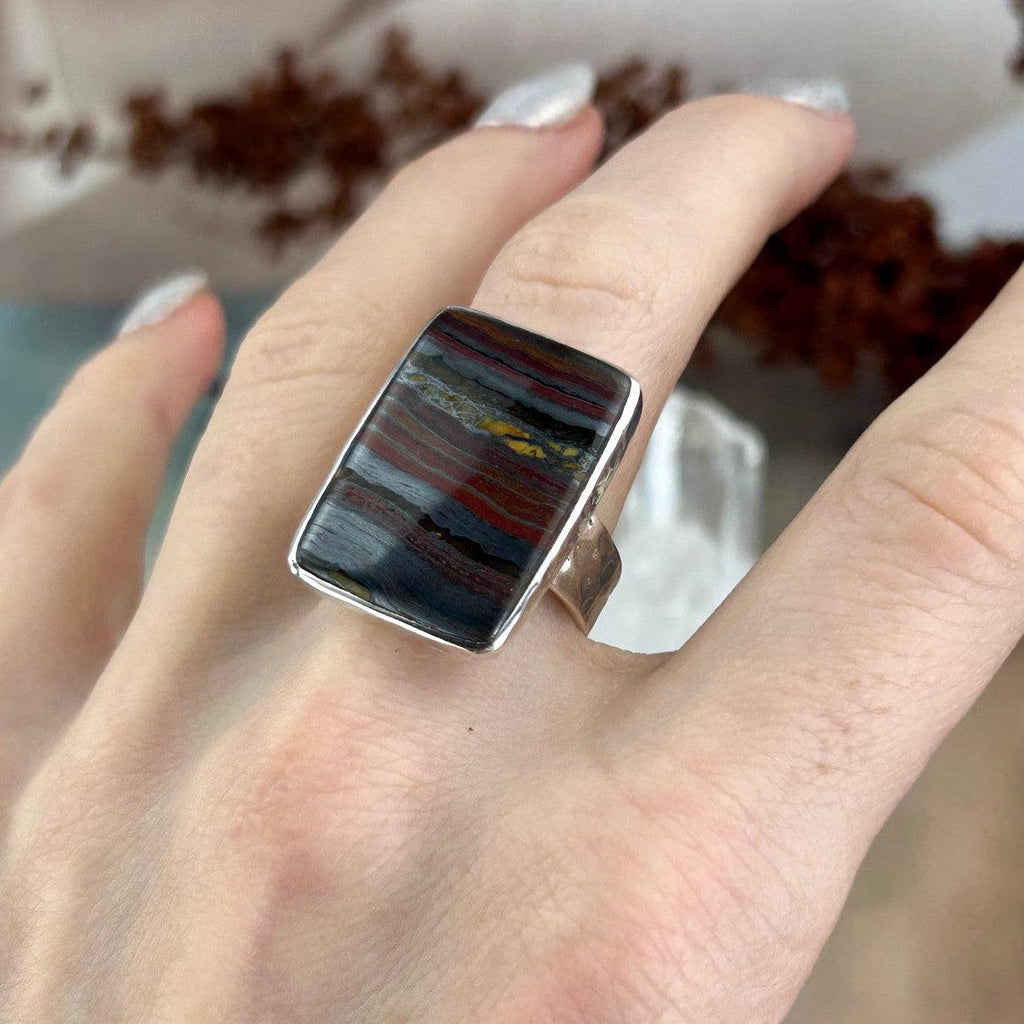 Tiger Eye Matrix Ring