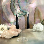Black Crystal Drop Earrings