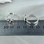 Ladies Gemstone Garden Motif Ring