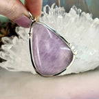 Large Purple Crystal Teardrop Pendant