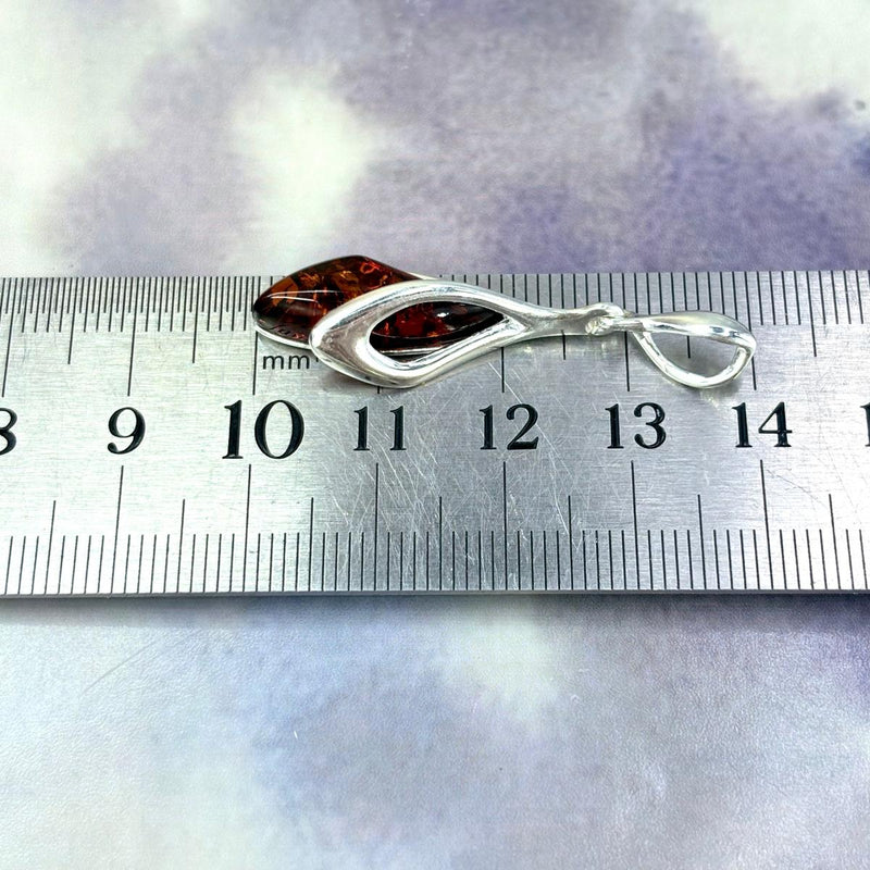 Assorted Baltic Amber Flower Bud Pendants