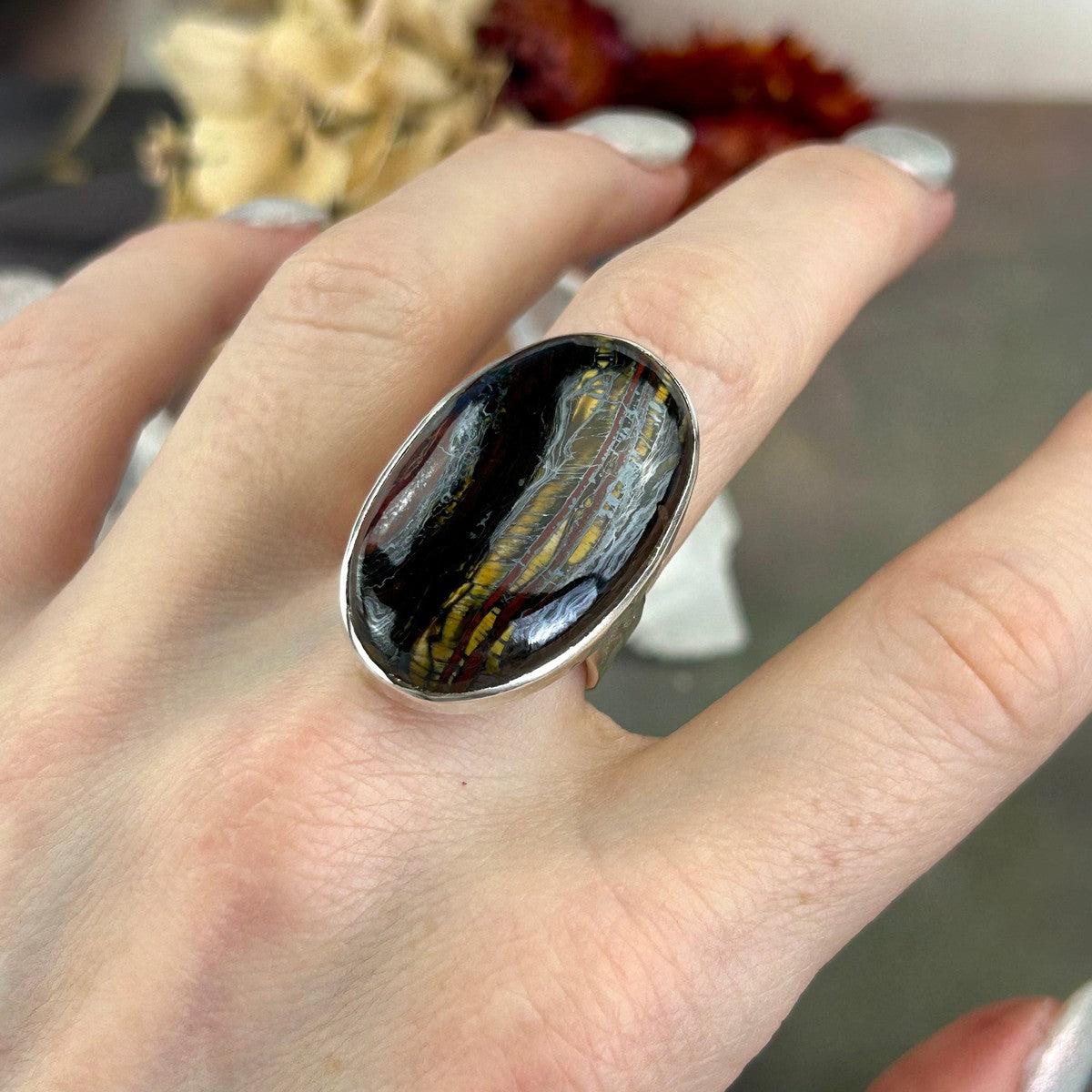 Iron Tiger Eye Ring