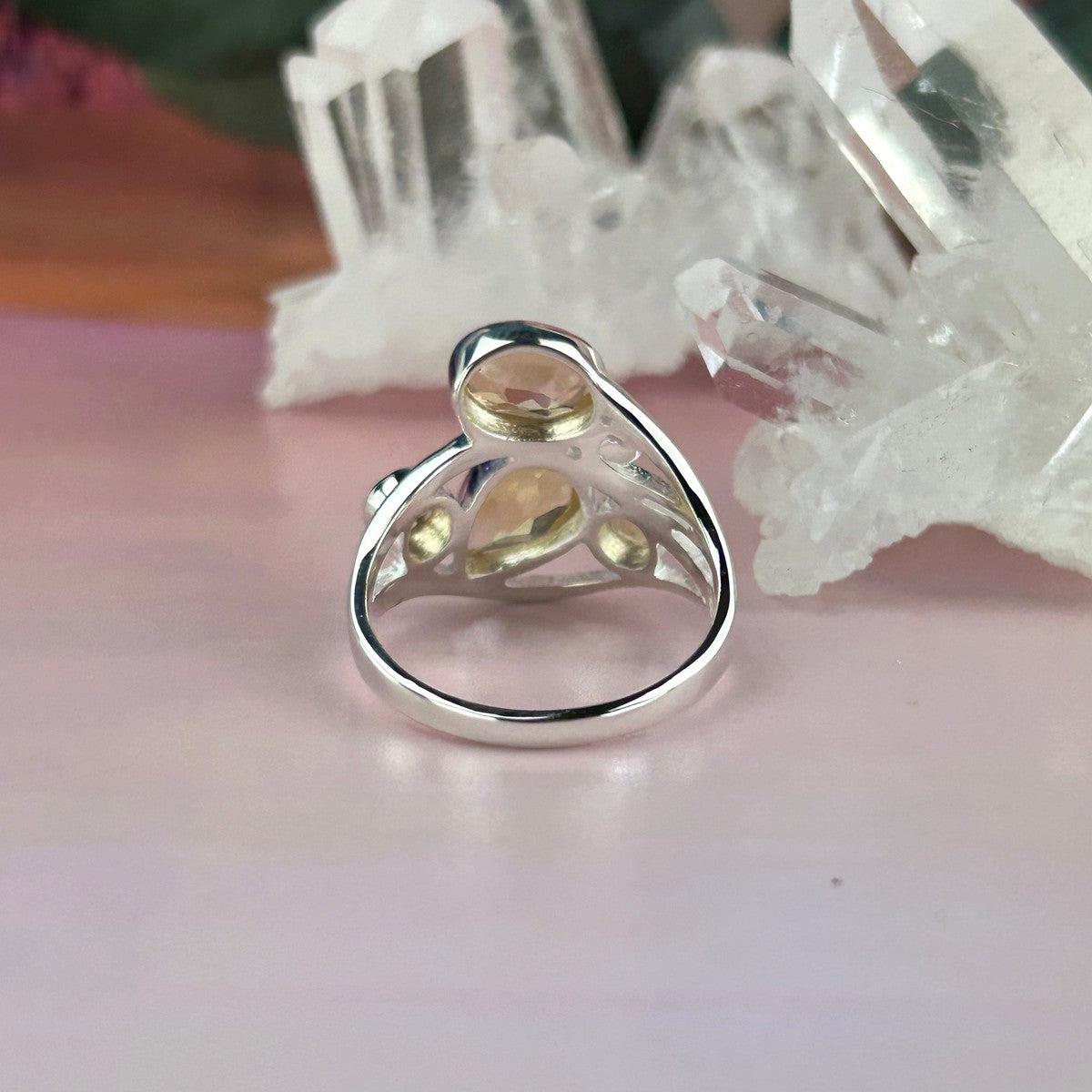 Citrine Whimsical Design Ring