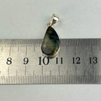Labradorite Slanted Teardrop Pendant