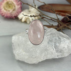Pink Quartz Oval Ring