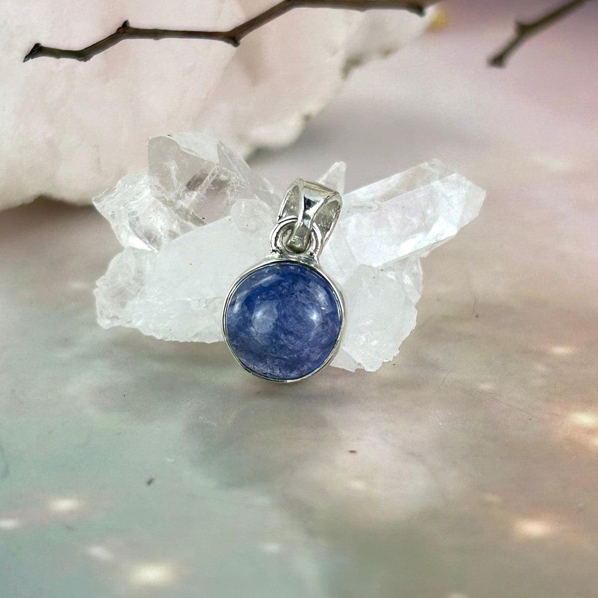 Round Tanzanite Pendant