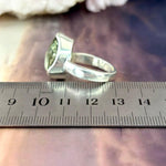 Green Amethyst Pear Ring