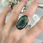 Green Kyanite Oval Ring