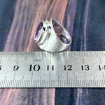 Large Amethyst Silver Ring