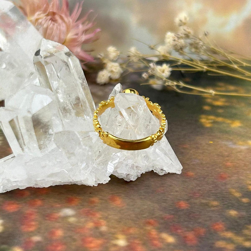 Yellow Gold Flower Ring