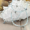 Aquamarine Crystal Charm Bracelet