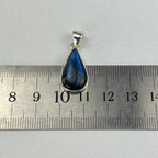 Elongated Teardrop Labradorite Pendant