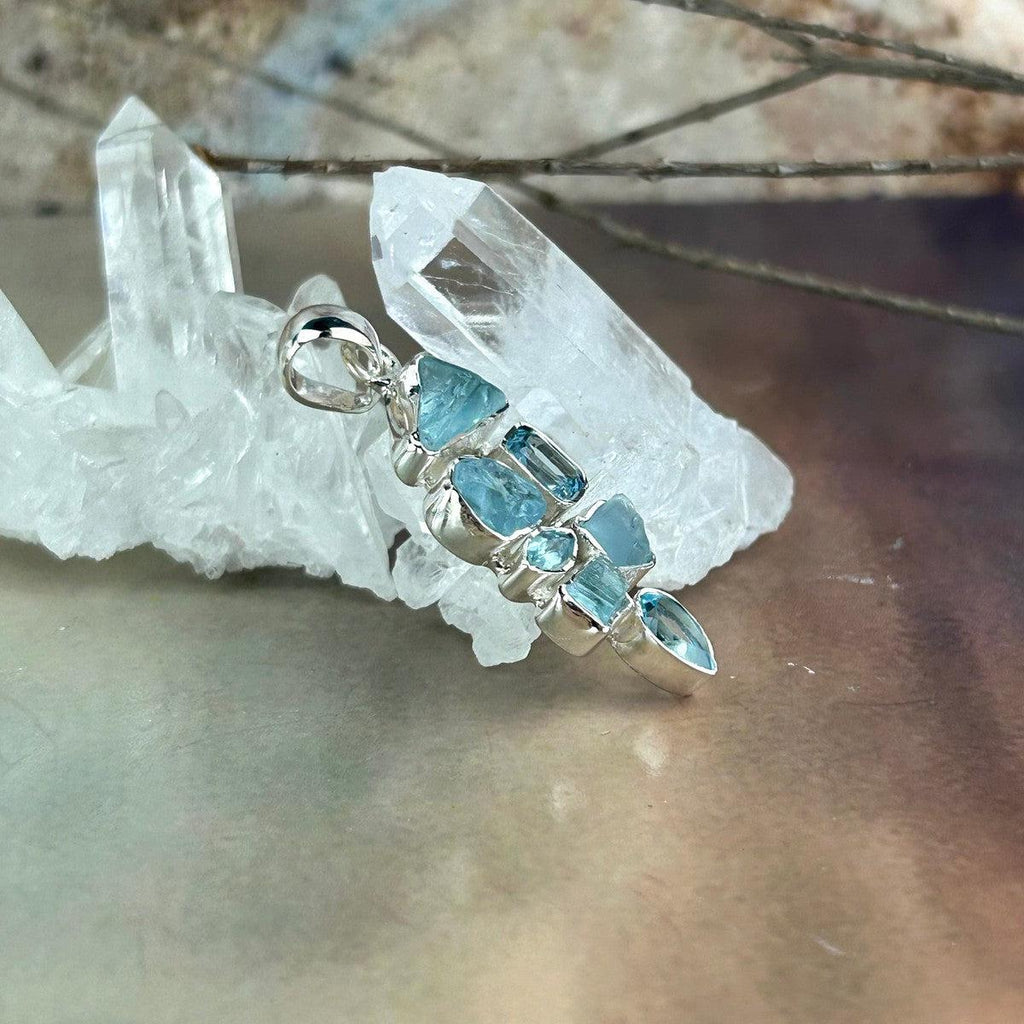 December Birthstone Crystal Pendant