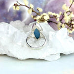 Real Aquamarine Sterling Silver Ring