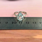 Blue Beryl Sterling Silver Ring