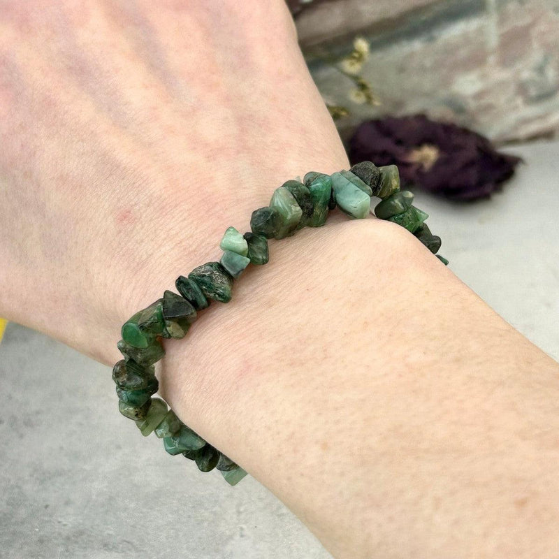 Elastic Emerald Crystal Bracelet