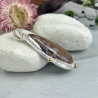 Multi Colour Crystal Silver Pendant