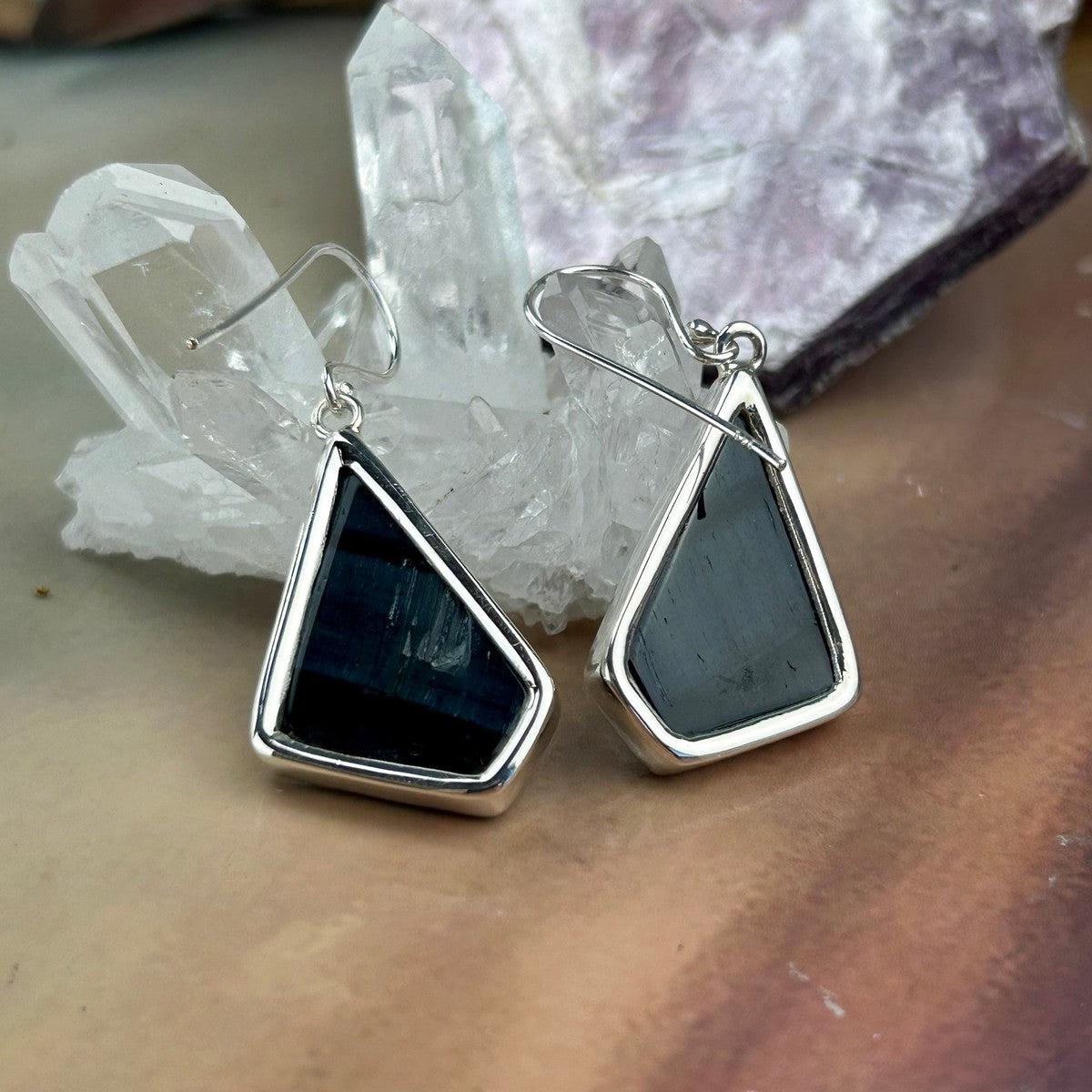 Geometric Shape Crystal Earrings