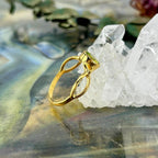 Peridot Loop Band Ring