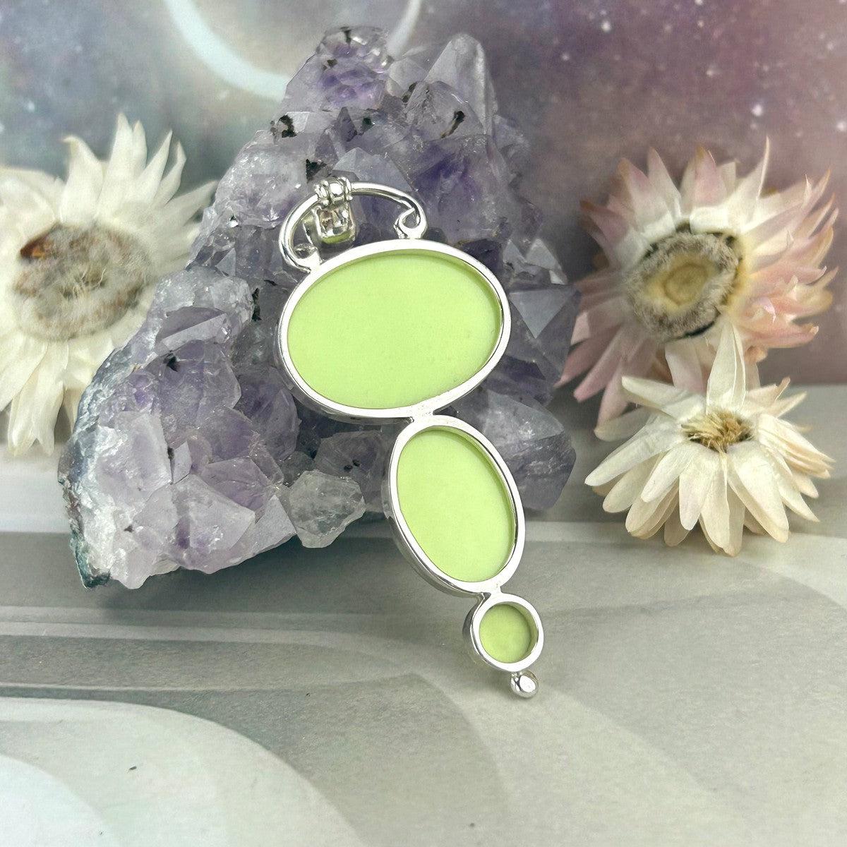 Neon Coloured Crystal Pendant