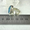 Blue Crystal Nugget Ring