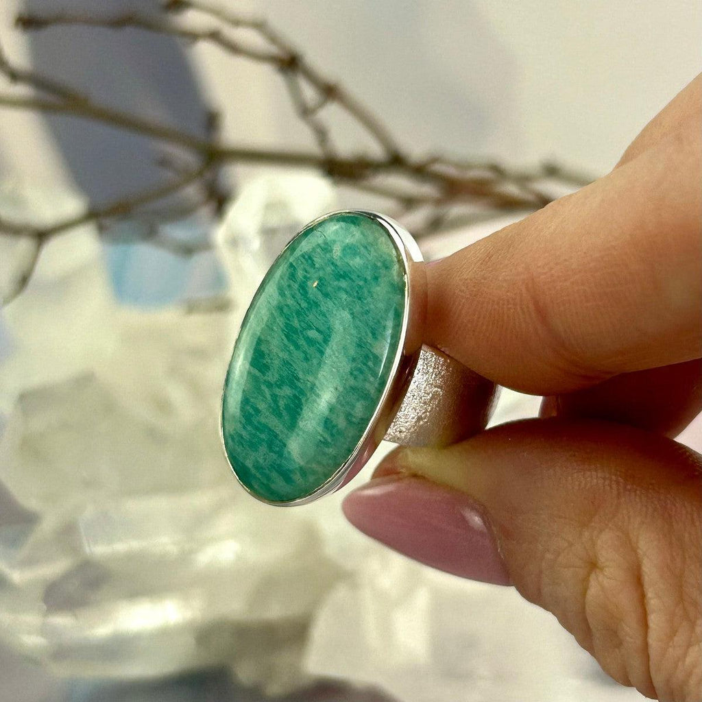Amazonite Oval Ring