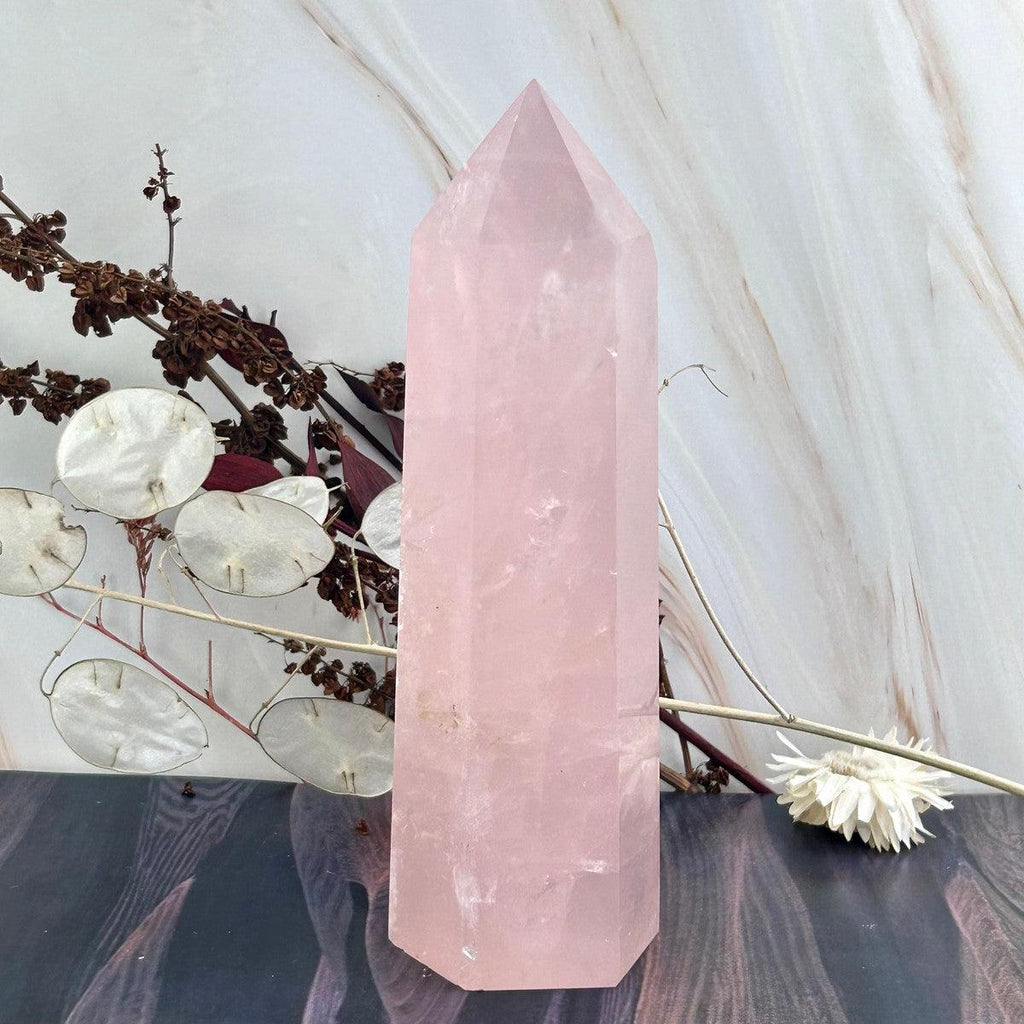 Pale Rose Quartz Tower