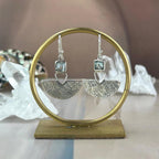 Contemporary Design Gemstone Earrings