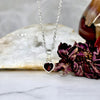 Garnet Heart Pendant
