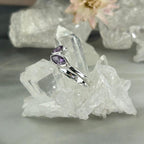 Crystal Leaf And Vine Ring