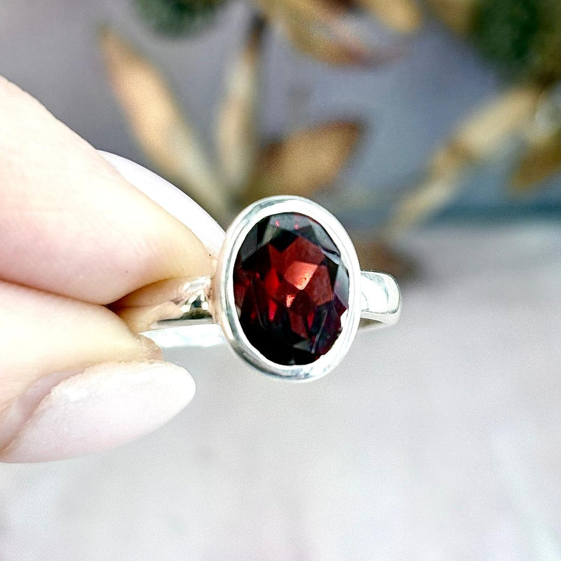 High Grade Garnet Ring