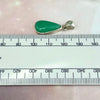 Chrysoprase Elongated Teardrop Pendant