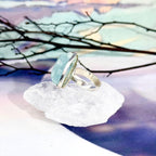 Adjustable Size Aquamarine Ring