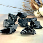 Black Obsidian Raw Pieces